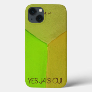 Moderne geometrische configuratiefoto met elke wil iPhone 13 hoesje