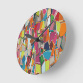 Moderne geometrische deco voor kunst met meerdere ronde klok (Hoek)