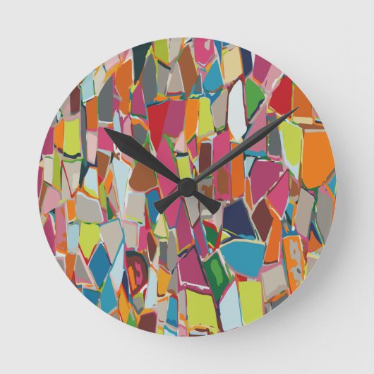 Moderne geometrische deco voor kunst met meerdere ronde klok (Voorkant)
