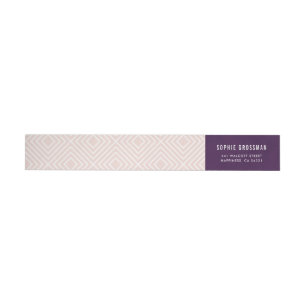 MODERNE GEOMETRISCHE diamanten patroon aubergine b