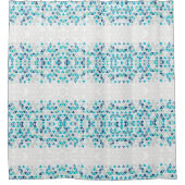 Moderne Geometrische driehoek Beach Glass Pattern Douchegordijn (Voorkant)