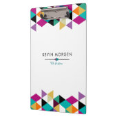 Moderne geometrische driehoeken samenstelling klembord (Links)