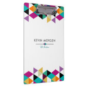 Moderne geometrische driehoeken samenstelling klembord (Rechts)