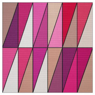 Moderne geometrische driehoeken, Violet, Roze en b Stof