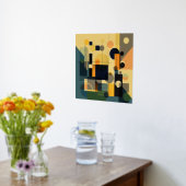 Moderne geometrische folie prints (Laag (Keuken))