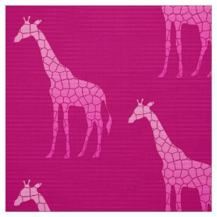 Moderne geometrische Giraffe, fusie en lichtroze Stof
