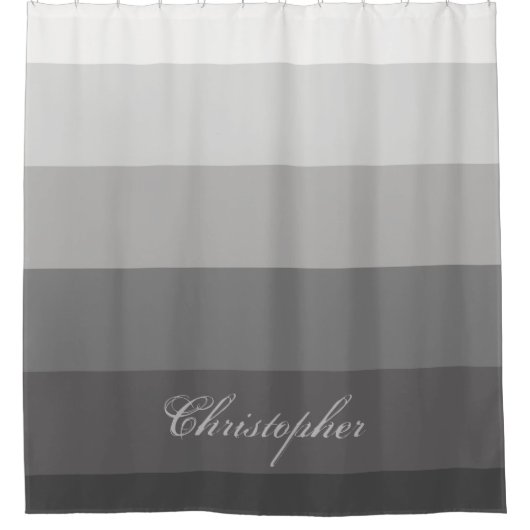 Moderne geometrische gradiëntgradiënt met aangepas douchegordijn (Voorkant)