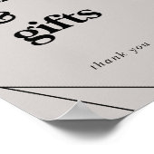 Moderne Geometrische | Grijze Kaarten en Cadeaus B Poster (Hoek)