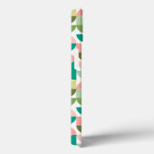 Moderne geometrische groene en perzik Case-Mate iPhone case (Achterkant / Rechts)