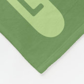 Moderne Geometrische Groene Roze Aangepaste Naam Fleece Deken (Hoek)