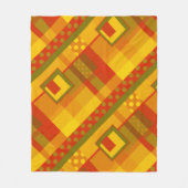 Moderne geometrische Herfst kleurenventilator Fleece Deken (Voorkant)