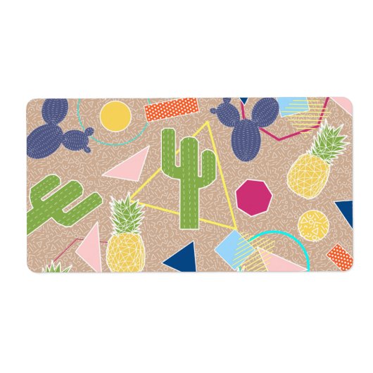 Moderne geometrische herinneringen geïnspireerd pa etiket (Voorkant)