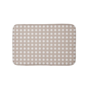 Moderne geometrische kaki bruine bloem abstract pa badmat