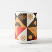 Moderne geometrische kerst Mok (Center)