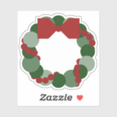 Moderne Geometrische kerstbeker Sticker (Vel)