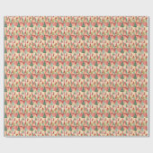 Moderne geometrische kerstbomen Abstracte vakantie Cadeaupapier (Vlak)