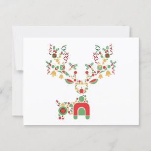 Moderne Geometrische Kerstree   Festivus Briefkaart