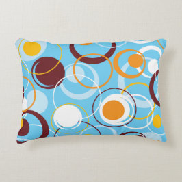 Moderne geometrische kleurrijke cirkels vormpatroo accent kussen