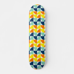 Moderne geometrische kool uit de middelste eeuw skateboard