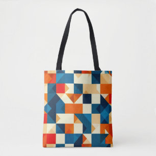🟦 Moderne Geometrische Kunst Dagelijks Draagtas