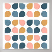 Moderne geometrische kunstontwerpen uit de middele poster (Voorkant)