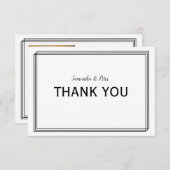 Moderne geometrische lijnen - 3x5 Hartelijk dank (Voorkant / Achterkant)