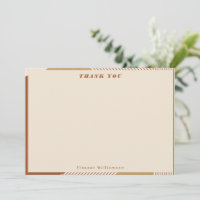 Moderne geometrische lijnen Terracotta gepersonali