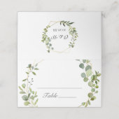 Moderne Geometrische Lijst-weduwentabel met eucaly (Buitenkant ongevouwen)