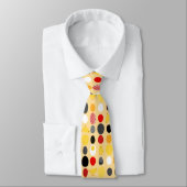 Moderne Geometrische memphis-stijl Chicken Eggs Stropdas (Gebonden)