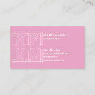 Moderne geometrische minimalistische legant profes visitekaartje