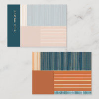 Moderne Geometrische monogram Note Kaart