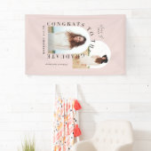 Moderne geometrische multi-foto boogbanne afstuder spandoek (Insitu)