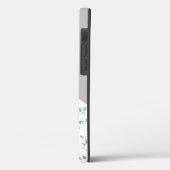 Moderne Geometrische Munt Green Grey Terrazzo Mono Case-Mate iPhone Case (Achterkant / Links)