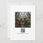 Moderne geometrische opknoping Terrarium bruiloft Kaart (Achterkant)