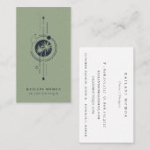 Moderne geometrische palmboom Logo Visitekaartje (Voorkant / Achterkant)