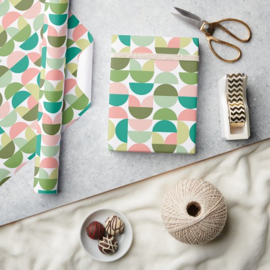 Moderne geometrische papierbladen voor het oppakke cadeaupapier (Crafts)