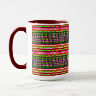 Moderne Geometrische Pastel Vintage Mok