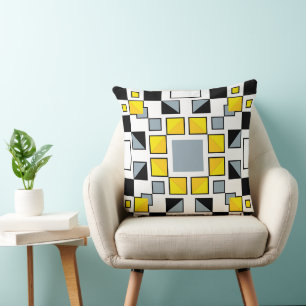 Moderne Geometrische Quilt Patroon Kunst Kussen