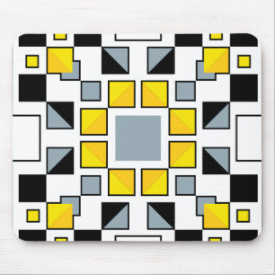 Moderne Geometrische Quilt Patroon Kunst Muismat
