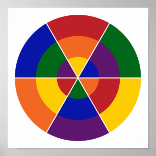 Moderne geometrische regenboogpatronen LGBT Pride Poster