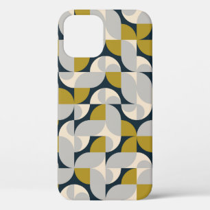 Moderne geometrische retro achtergrond iPhone 12 hoesje