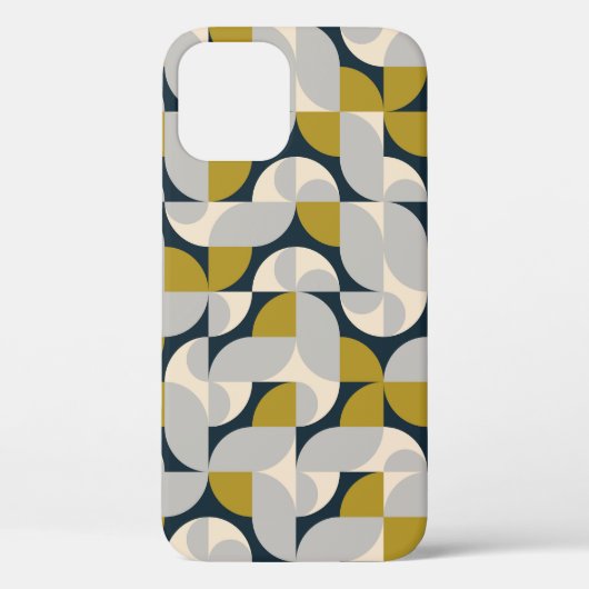 Moderne geometrische  retro achtergrond Case-Mate iPhone case (Achterkant)