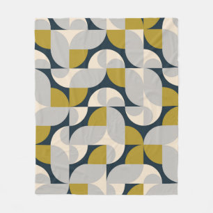 Moderne geometrische retro achtergrond fleece deken