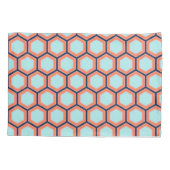 Moderne geometrische retro HoneyComb Pattern #2 Kussensloop (Achterkant)