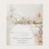 Moderne Geometrische roze roze orchidee Kaart (Buitenkant ongevouwen)