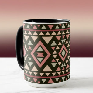 Moderne geometrische Southwest-stijl  Mok