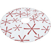 Moderne Geometrische Star Pattern Tree Skirt Kerstboom Rok (Gekanteld)