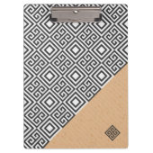 Moderne geometrische stijlklembord klembord (Voorkant)