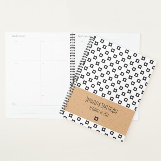 Moderne geometrische stijlplanner planner (Display)