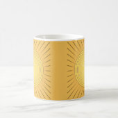 Moderne Geometrische Sunburst - Mustard Gold / Gee Koffiemok (Center)